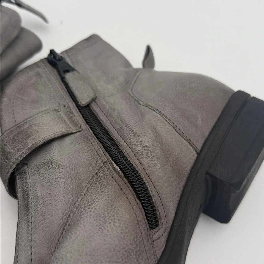 Miz mooz Gray Women Ankle Boots women 38 Casual winter office retro Y2K leather